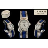 Links of London - Attractive Ladies Steel and Cord Fashion Watch,