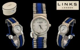 Links of London - Attractive Ladies Steel and Cord Fashion Watch,