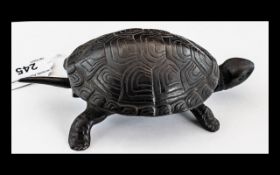 Antique Period - Novelty Cast Iron Counter Reception Bell, In the Form of a Tortoise.