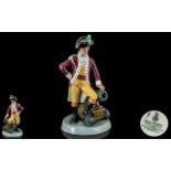 Royal Doulton Hand Painted Porcelain Figure ' Officer of The Line ' HN2733. Designer W.K.Harper.