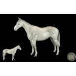 Beswick - Hand Painted Horse Figure ' Thoroughbred Stallion ' Grey Colour way. Model No 1772.