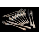 Robert Welch Matt Stainless Steel Cutlery, comprising 7 x dinner knives, 8 x dinner forks,