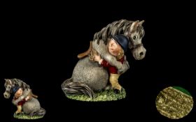 Beswick - Norman Thelwell Novelty Pony and Rider Figure ' I Forgive You ' Model No 557A.