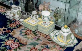 Villeroy & Boch 1748 French Garden Design Dinner/Tea Service, comprising 11 x 10.