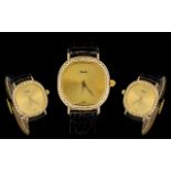 Piaget - 18ct Gold and Diamond Set Ladies Wrist Watch with Original Piaget Signed Buckle,