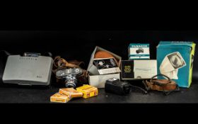 Collection of Various Camera Equipment and Cameras comprising an Elite boxed viewer, boxed Panagor