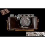 Leica (Ernest Leitz) Wetzlar D R P Camera, Model no. 130517 F=5cm Summitar Lenses 1 - 2 No.