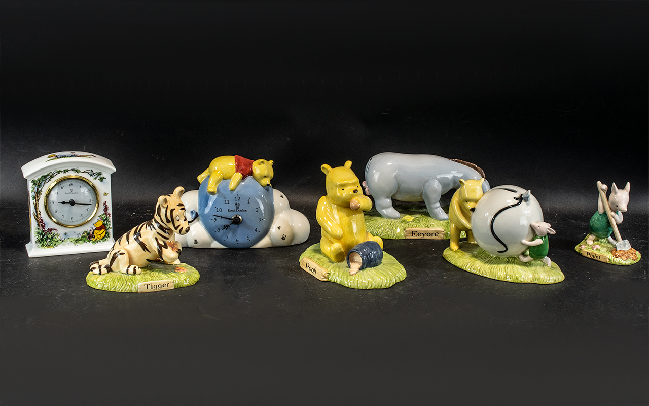 Collection of Royal Doulton Winnie The Pooh Porcelain Figures, from the Winnie the Pooh collection, - Image 3 of 3