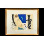 Alistair Grant (1925- 1997) Modern Abstract Etching 'The Shoe',