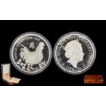 Royal Mint Lunar Year of The Rooster - Ltd and Numbered Edition 2017 - United Kingdom Silver Proof