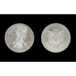 United States of America Liberty Silver Dollar - 1 oz Fine Silver .999 Silver Purity - Date 2013.