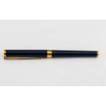 18ct Gold Nib St Dupont Fountain Pen. Dupont Fountain Pen - Blue Laque De Chine.