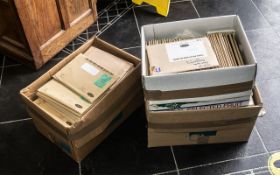 Three Boxes Containing a Large Quantity of Royal Mail Postcards/First Day Covers.