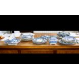 Collection of Blue & White China, including Bristol, Athena, Queen, etc.