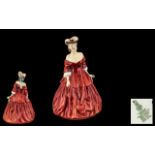 Royal Doulton - Early Hand Painted Porcelain Figure ' Vivienne ' HN2073. Designer L. Harradine.