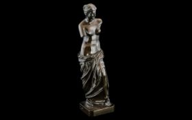 Bronzed Copper Electro Type Figure from the Grand Tour of Venus-de-Milo circa 1880's fitted on a