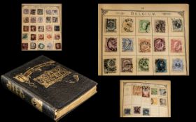 'The Lincoln' Vintage Stamp Album containing a vast array of World stamps - see miscellaneous