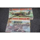 Airfix Vintage Model Hawker Hurricane Mark 1, 1975 mostly unopened, in original box.