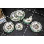 Spode 'Byron' Part Dinner Service comprising: a large serving plate, a medium serving plate,