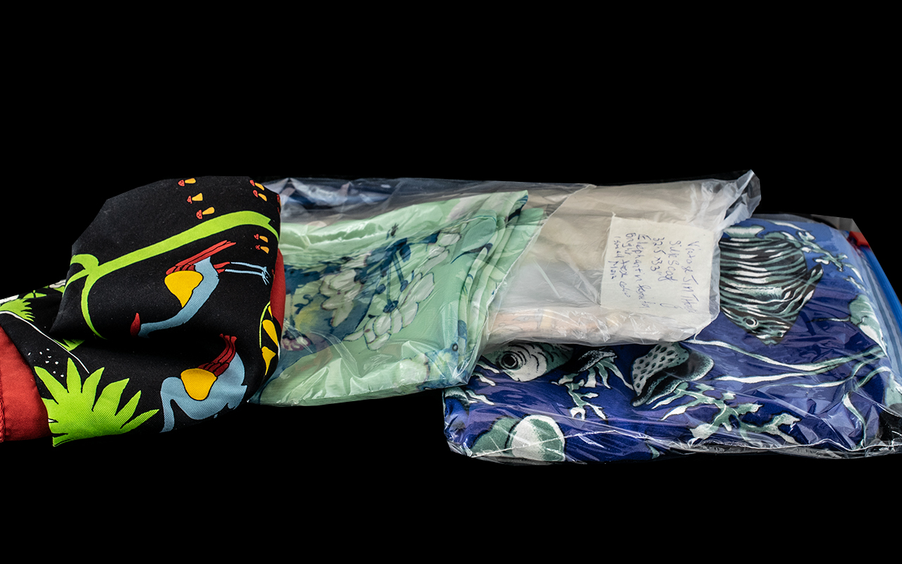 Collection of Scarves for Animal Lovers, four in total, comprising Signature Boutique Orient Express