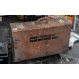 A Vintage Brown Leather Suitcase