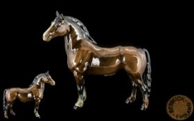 Beswick Hand Painted Horse Figure ' Welsh Cob ' Second Version. Model No 1793. Designer A.