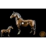 Beswick Hand Painted Horse Figure ' Welsh Cob ' Second Version. Model No 1793. Designer A.