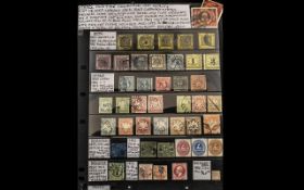 Stamps Old Time Collection 19th century mint or used classics from 1849 Germany states includes