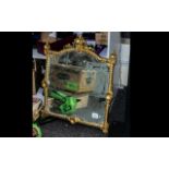 Carved Gilt Wood Mirror in the Mid Victorian Style,