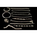 Excellent Collection of Vintage Sterling Silver Jewellery Items ( 12 ) Hallmarked Pieces, All In