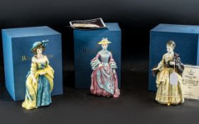 Three Royal Doulton Limited Edition Gainsborough Ladies, 'Mary Countess Howe' HN 3007, No 1609/5000.