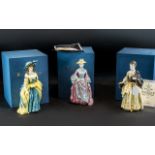 Three Royal Doulton Limited Edition Gainsborough Ladies, 'Mary Countess Howe' HN 3007, No 1609/5000.