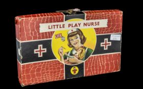 Girls - Vintage ' Little Play Nurse ' Boxed Kit ( Complete ) From the 1960's. Contents In