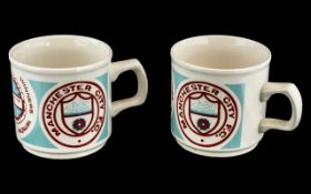 Two Manchester City League Cup winners Mugs, 1975-1976.