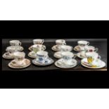 Large Collection of Cups & Saucers.