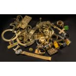 Mixed Bag of Vintage Gold Plated Rings and miscellaneous jewellery items
