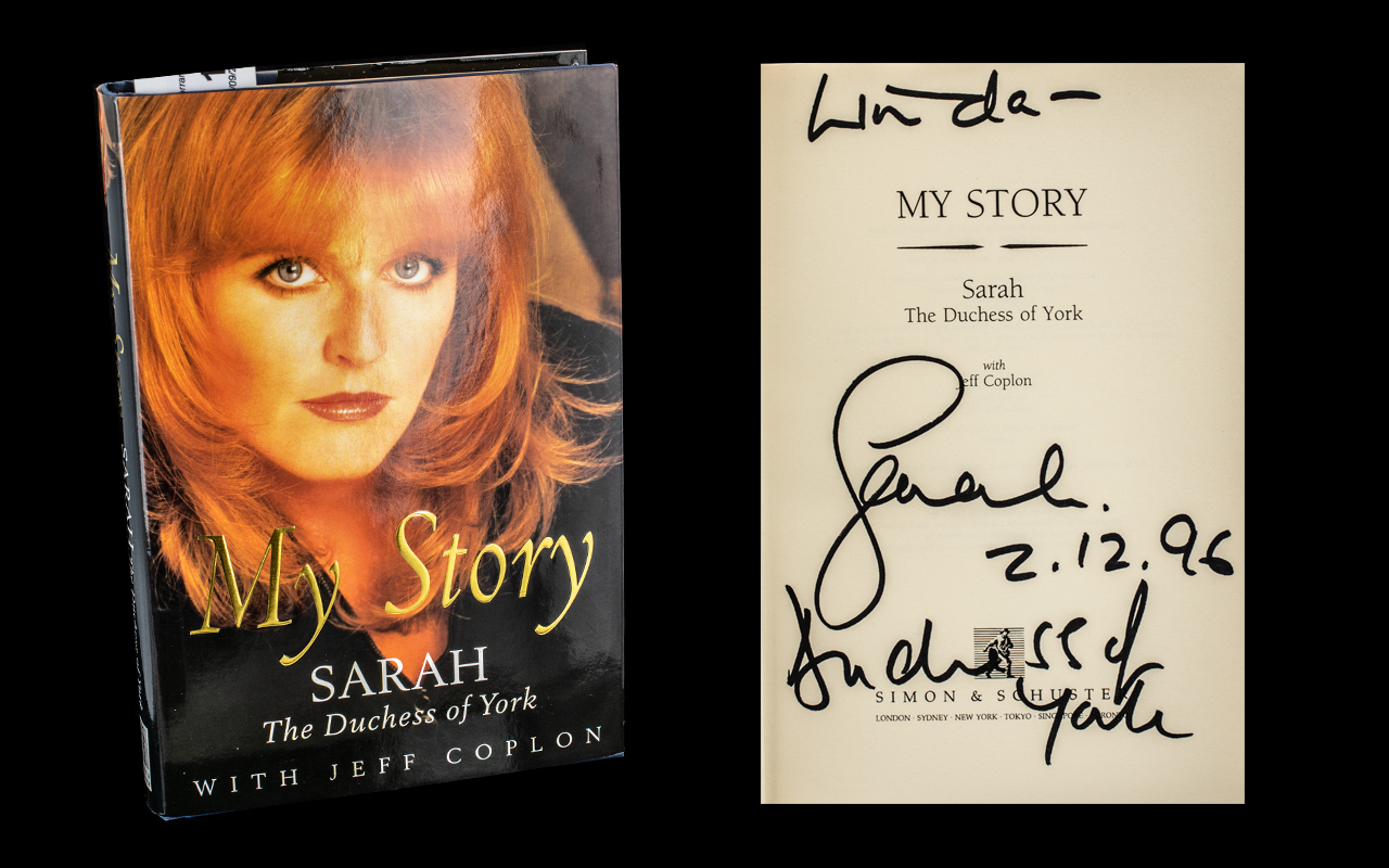 Sarah Duchess of York Signed First Edition Book 'My Story',