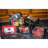 A Collection of Die Cast Boxed Model Cars to include Mira 1955 Buick, Burago Porsche 1961 Cabriolet,