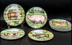 Collection of Royal Doulton 'Pigs in Blo