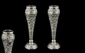 Victorian Period Pair of Small Repousse
