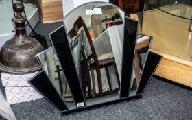 Art Deco Style Fan Shaped Mirror with a