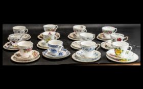 Large Collection of Cups & Saucers. Incl