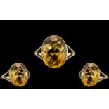 Ladies - Attractive 14ct Gold Single Sto