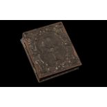 Victorian Ambrotype Style Portrait Photograph In Decorative Thermoplastic Case