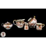 Royal Crown Derby Excellent Collection of Early Period Miniature Pieces ( 5 ) In Total.
