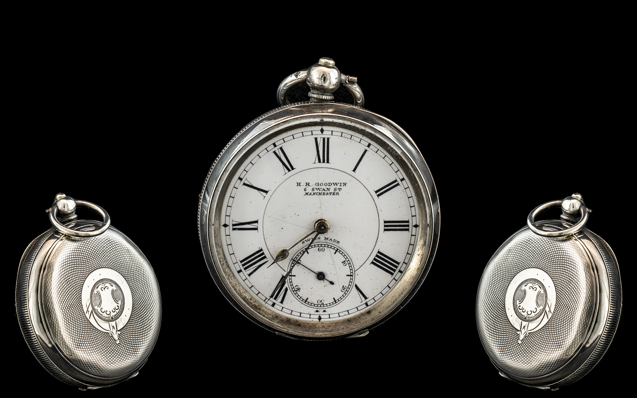 Victorian Silver Pocket Watch.