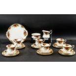 Royal Albert 'Old Country Roses' Tea Set, comprising six tea cups and saucers,