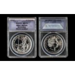 Great Britian - Mint and Sealed 2012 2 Pound Britannica One Oz Fine Silver Coin, Purity .999.