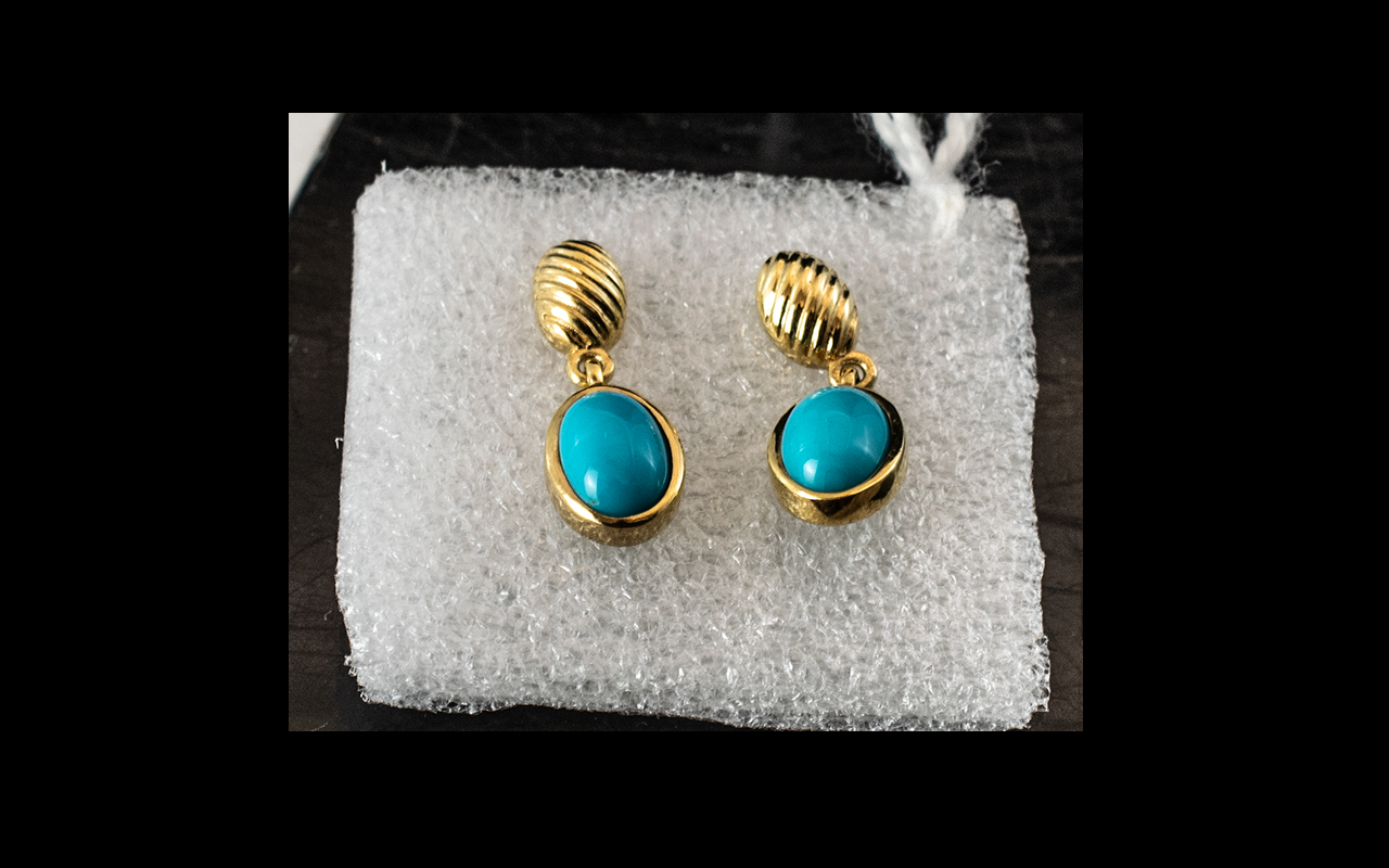 Turquoise Drop Earrings,