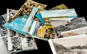 Collection of Postcards from 1960/70s from Scotland, Jersey, Wales etc., approx 40 in total.